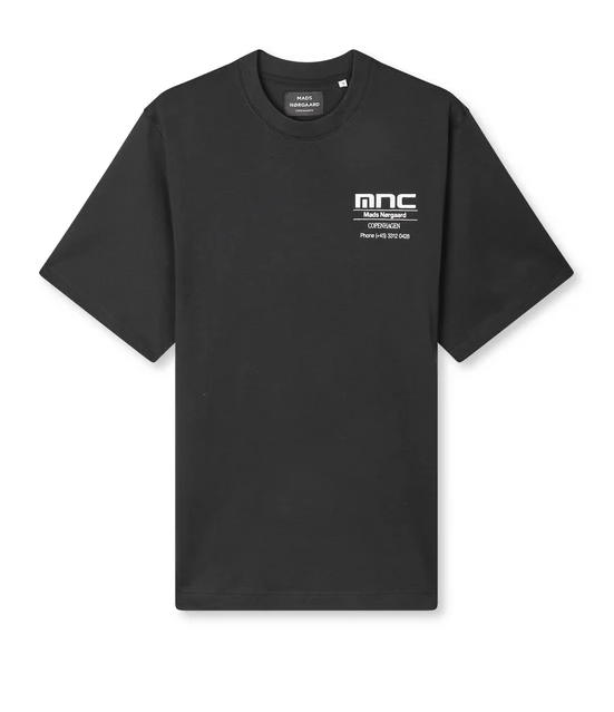 Mads Nørgaard Cotton Jersey Frode MNC Tee - Black